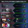 Wired Gaming Headset for PS4, Xbox One, PS5, Witch, H2 - Over-Ear Gaming Headphones with Noise Cancelling Mic & LED Lights