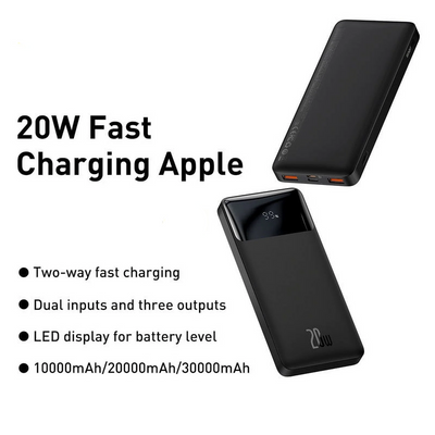 Portable Charger Power Bank Fast Charging Dual Output Battery Pack