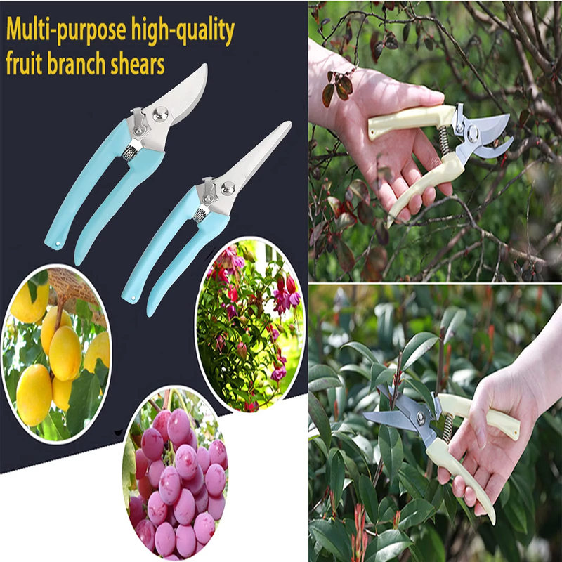 2 Pack Premium Pruning Shears, Garden Scissors, Lightweight Plant Clippers