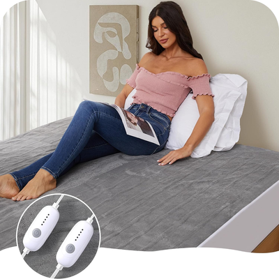 Heated Mattress Pad 5 Heating Levels Dual Control with 10 Hours Auto-Off