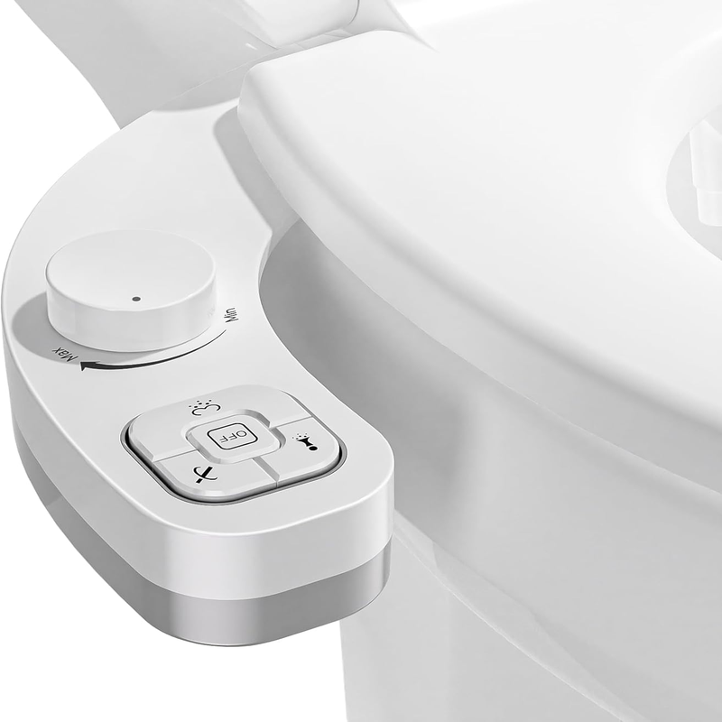 Dual Nozzle Bidet Attachment for Toilet - Adjustable