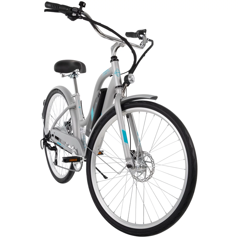 Women's Everett 27.5" Comfort Electric Bike, Grey, 36V, 350W, UL2849 Compliant