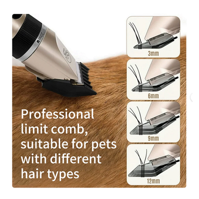 4-in-1 Pet Dog Grooming Clippers Kit - Universal for Dogs and Cats