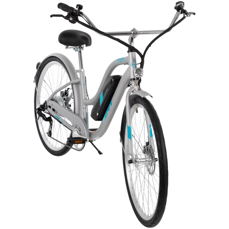 Women's Everett 27.5" Comfort Electric Bike, Grey, 36V, 350W, UL2849 Compliant