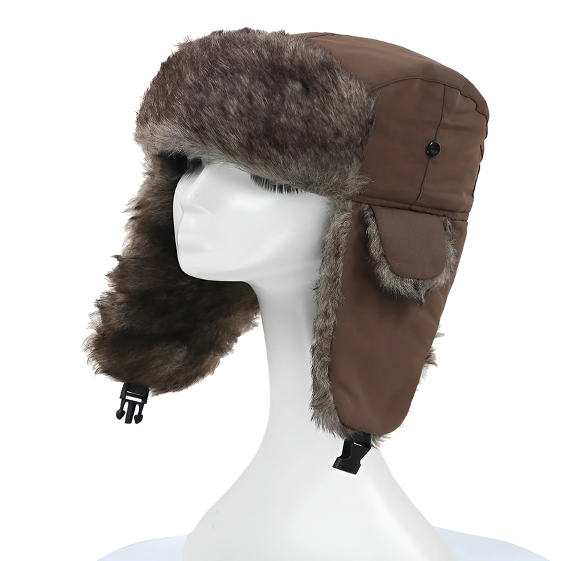 Unisex Trapper Bomber Hat with Warm Ear Flaps