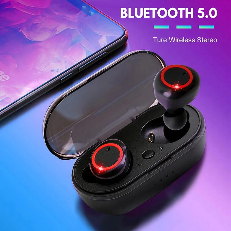 Bluetooth 5.0 Wireless Earbuds Headphones TWS True Wireless Stereo with Charging Case