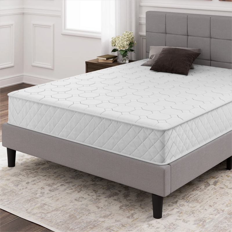 8" Quilted Hybrid Mattress of Comfort Foam and Pocket Springs