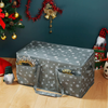 Large Christmas Ornament Storage Container Box with Zipper Closure