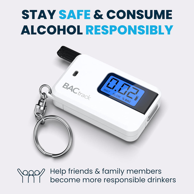 Keychain Breathalyzer - Ultra-Portable Pocket Keyring Alcohol Tester for Personal Use