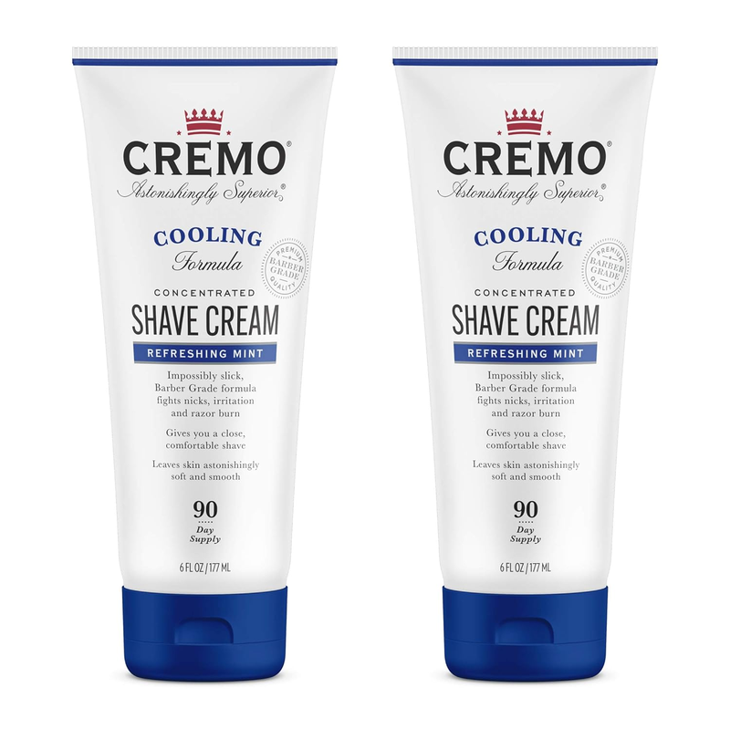 Cremo Barber Grade Cooling Shave Cream, Astonishingly Superior Ultra-Slick Shaving Cream