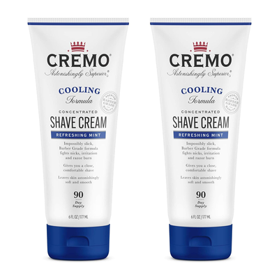 Cremo Barber Grade Cooling Shave Cream, Astonishingly Superior Ultra-Slick Shaving Cream