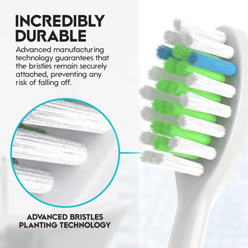 10 Pack Replacement Brush Heads Compatible with Philips Sonicare Electric Toothbrushes