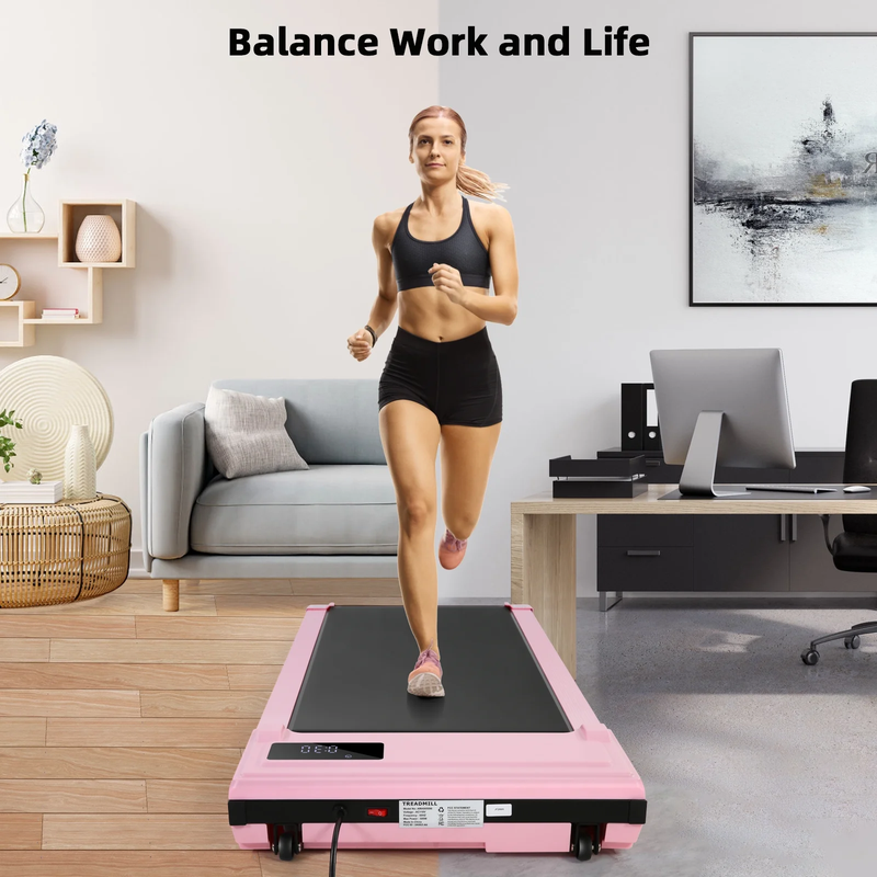 Walking Pad Treadmill with Smart App Remote Control 2.5HP with LED Display