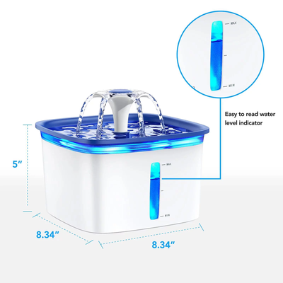 Pet Fountain with Anti-Slip Mat Dispenser with Smart Pump - Cat or Dog