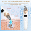 Blackhead Remover Vacuum Pore Extractor Kit 3 Adjustable Suction Levels, 5 Probes, USB Rechargeable