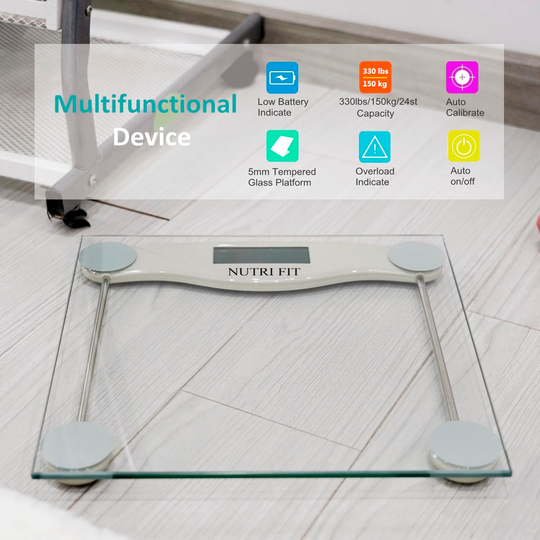 Digital Bathroom Scale for Body Weight, Precision Weighing Scale for Weight Loss, High Accuracy Measurements