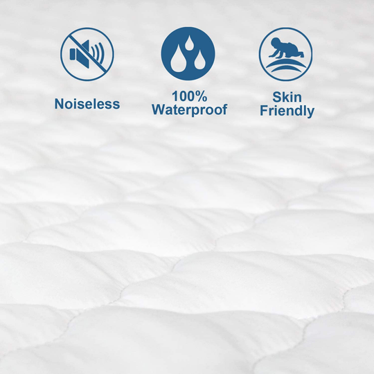 SPRINGSPIRIT Mattress Protector Waterproof Full XL Size, Breathable & Machine Washable Full XL Mattress Pad Cover Quilted Fitted with Deep Pocket up to 14" Depth