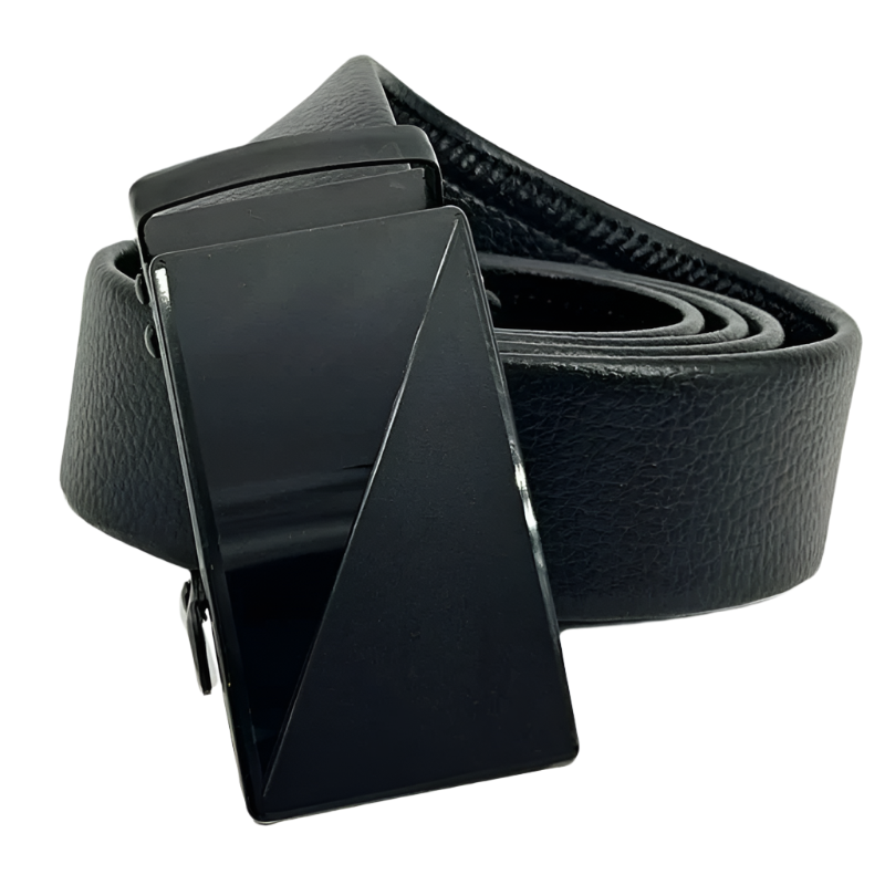 Men's Premium Leather & Microfiber Ratchet Belt - Adjustable with Unique Slide Belt Buckle