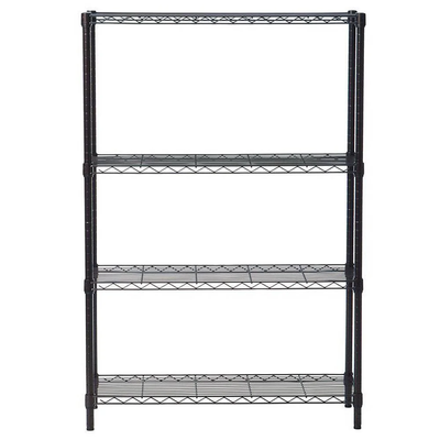 4 Layer Metal Wire Shelving Rack - Adjustable Unit