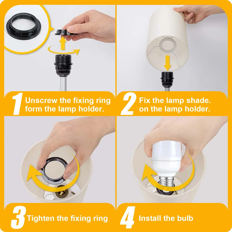 3 Way Dimmable Touch Lamp, USB C&A Fast Charging Ports