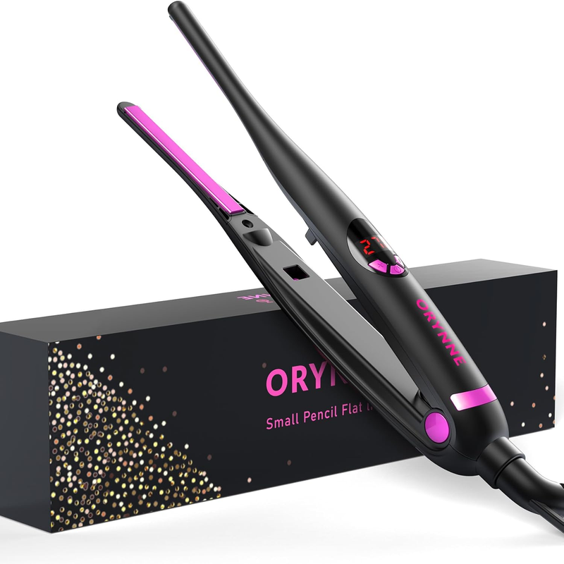 1” Hair Straightener and Curler 2-in-1, Ceramic Flat Iron with 10 Heat Settings