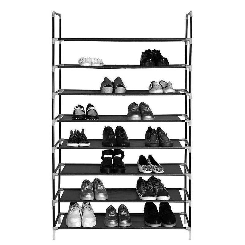 8-Tier Shoe Rack Tower Shelf - Holds 32 Pairs 