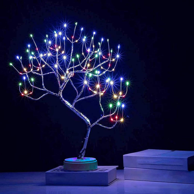 20" 108 LED Tabletop Bonsai Tree Light - Battery/USB Operated