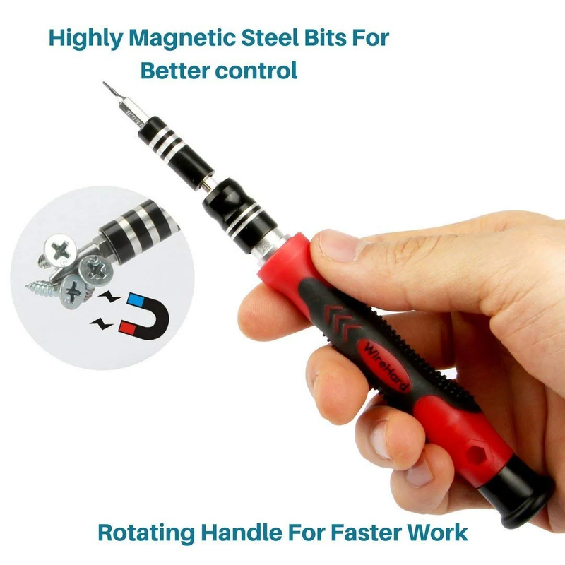 62in1 Multi-Bit Precision Screwdriver Set Magnetic iPhone and Computer Repair Tool Kit