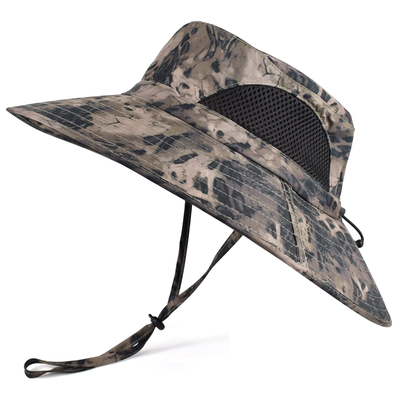 Wide Brim Bucket Hat - Water Repelling Sun Hat