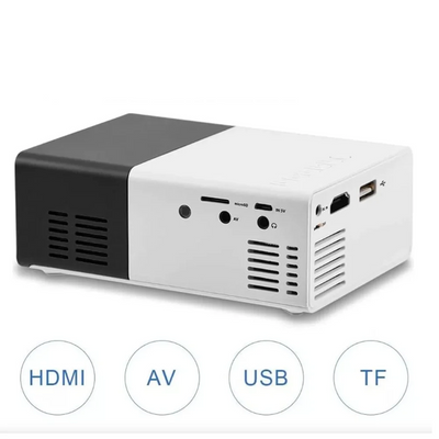 Portable Mini Projector - 1080P Movie Projector Support HDMI/Audio/USB/AV/TF