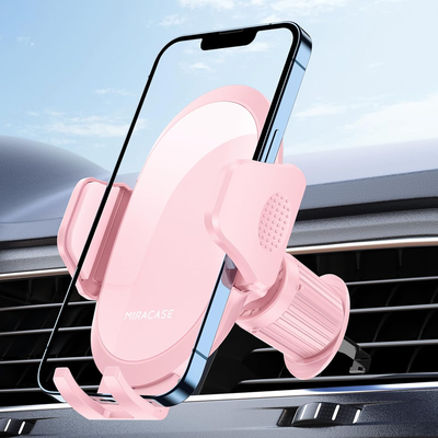  Universal Car Phone Holder with Metal Hook Clip Air Vent Mount for iPhone Android Smartphones