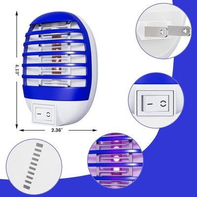 4 Pack Plug In Bug Zapper -  Indoor Flying Insect Trap, Electronic Mosquito Zapper