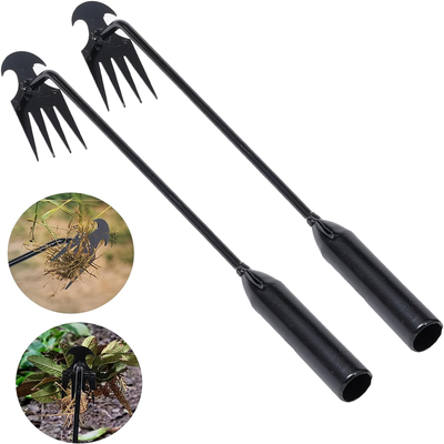 4-Tine Manganese Steel Forged Hand Weeder Cultivator for Weeding & Gardening