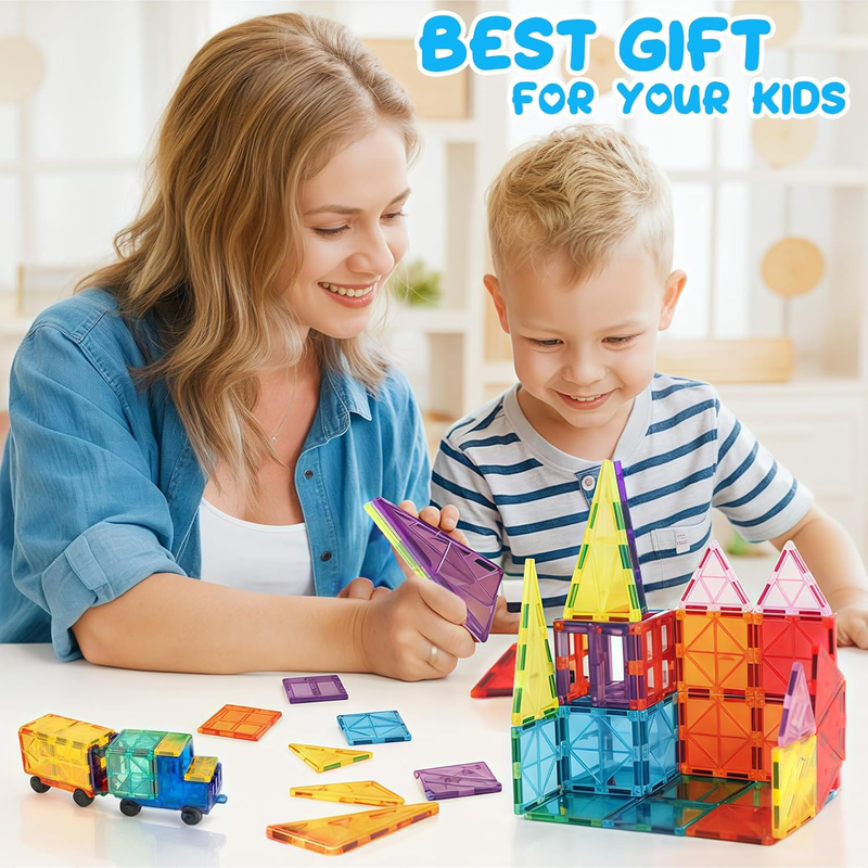 32 Pcs Magnetic Tiles Building Blocks Set