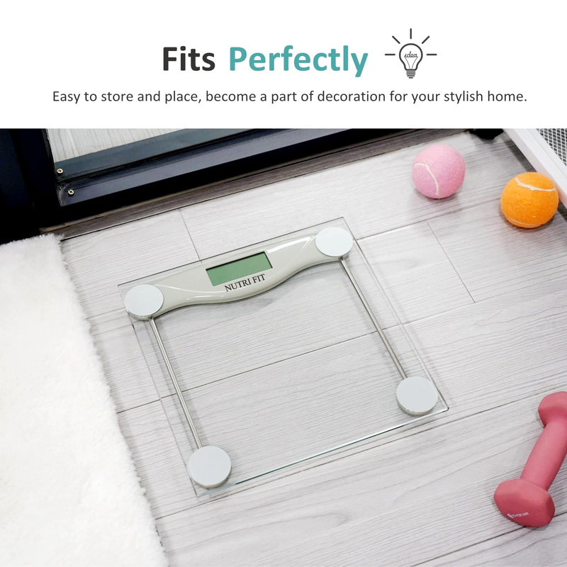 Digital Bathroom Scale for Body Weight, Precision Weighing Scale for Weight Loss, High Accuracy Measurements