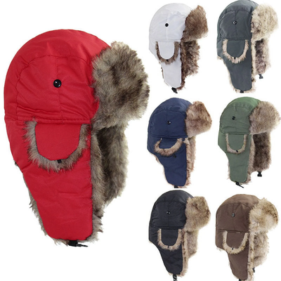 Unisex Trapper Bomber Hat with Warm Ear Flaps