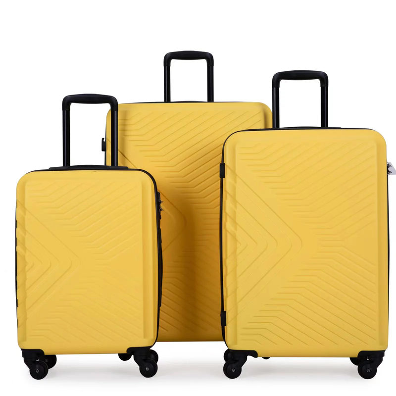 3 Piece Hardshell Luggage Set - Lightweight, TSA Locks,  and Spinner Wheels