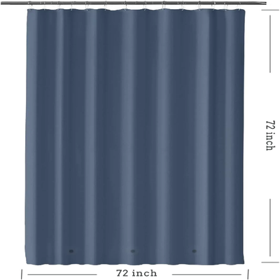 Waterproof 4G Lightweight Shower Curtain Liner 72 x 72 With Heavy Duty Magnets