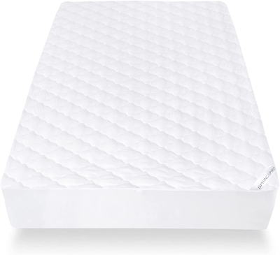 SPRINGSPIRIT Mattress Protector Waterproof Full XL Size, Breathable & Machine Washable Full XL Mattress Pad Cover Quilted Fitted with Deep Pocket up to 14" Depth