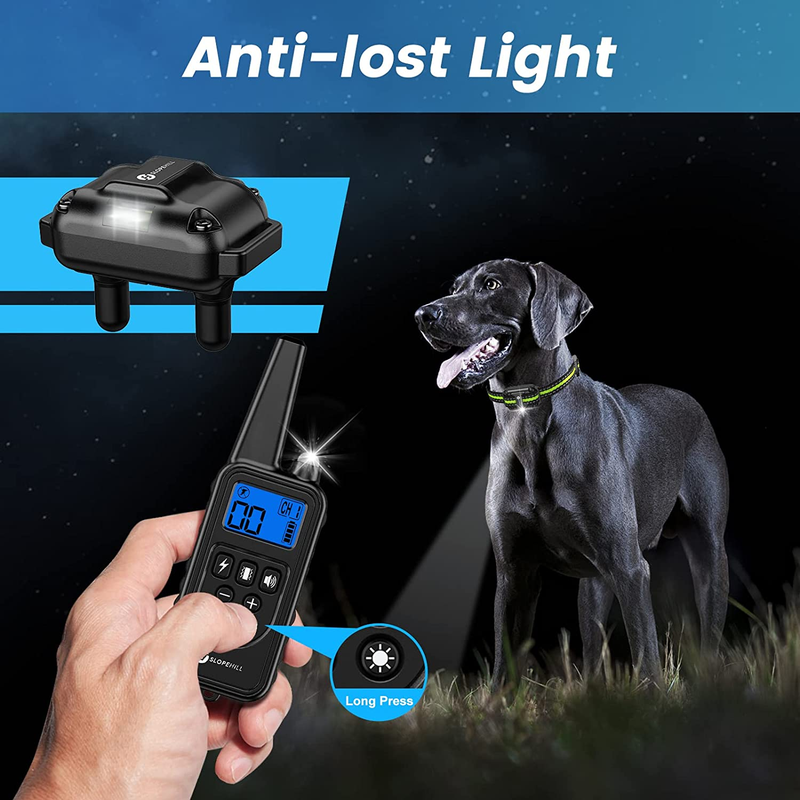 Dog Training Collar with 7 Training Modes, 2600Ft Remote Electronic Dog Shock Collar