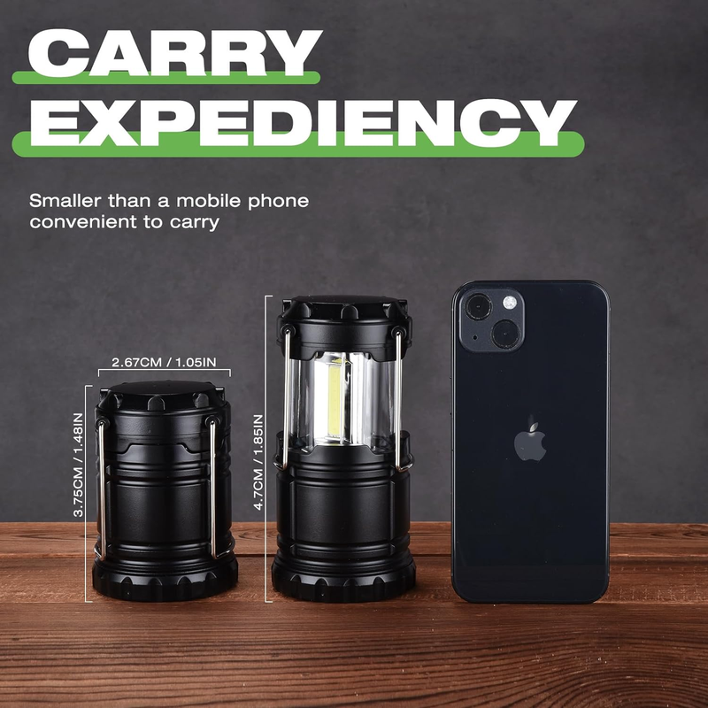 4 Pack Lantern Collapsible Camping Lights, Battery Operated Lanterns 