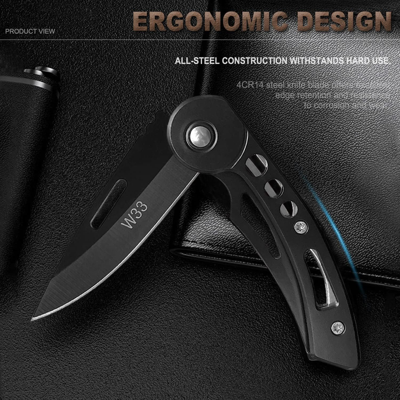 Stainless Steel Key Knife/Box Cutter Knife - Small Compact Knife