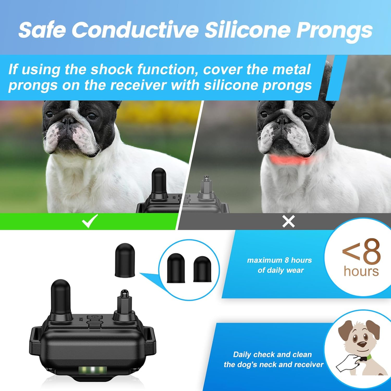 Dog Training Collar with 7 Training Modes, 2600Ft Remote Electronic Dog Shock Collar