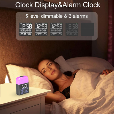 Digital Sunrise Alarm Clock - 9 Color Night Light