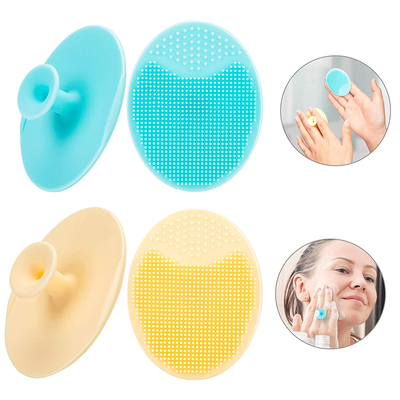  4 Pack Skin Exfoliator Scrubber Set - Soft Silicone