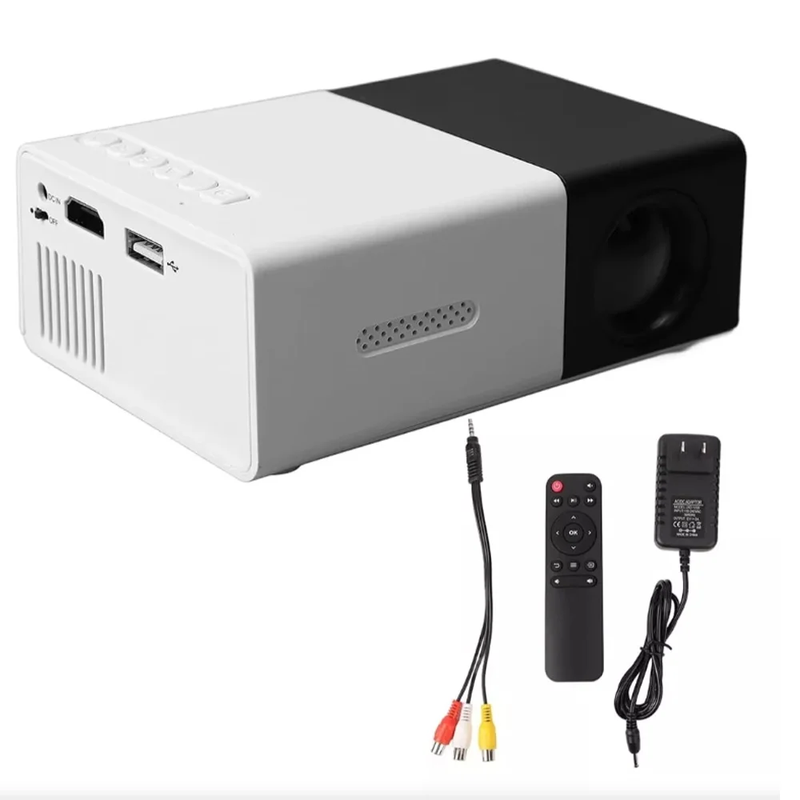 Portable Mini Projector - 1080P Movie Projector Support HDMI/Audio/USB/AV/TF