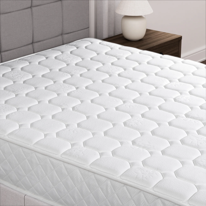 8" Quilted Hybrid Mattress of Comfort Foam and Pocket Springs