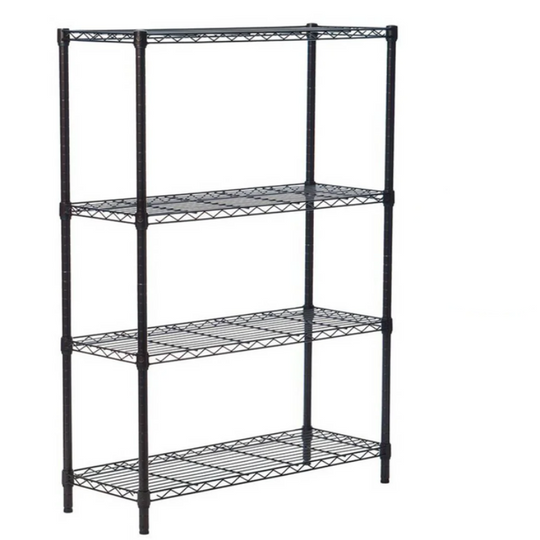 4 Layer Adjustable Wire Shelving Rack - Metal Garage Storage, 35''L X 14''W X 55''H