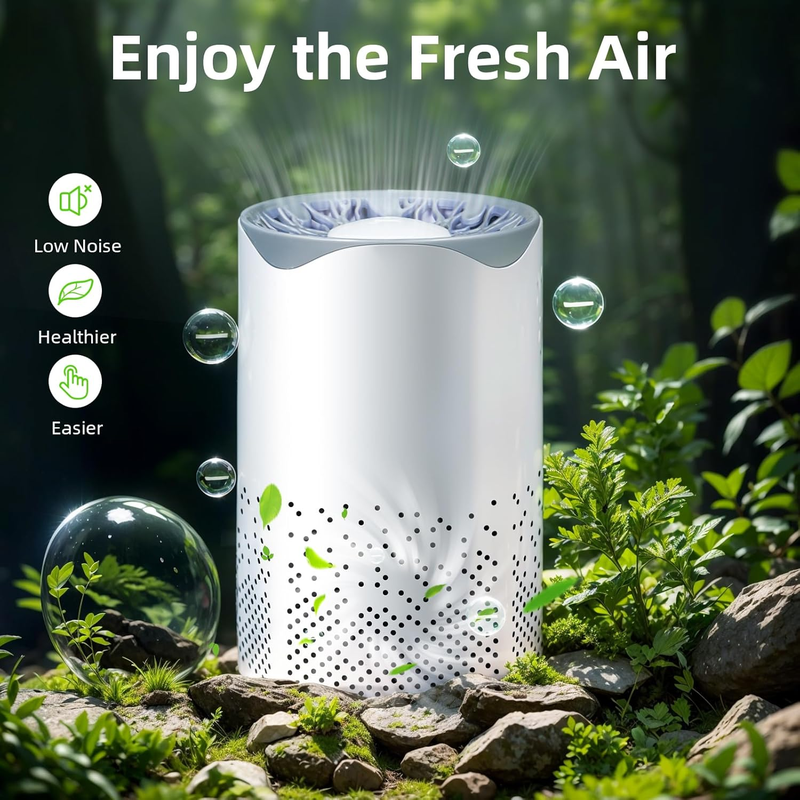 HEPA Air Purifier with USB Cable - Eliminate Smoke  & Odor Pollutants