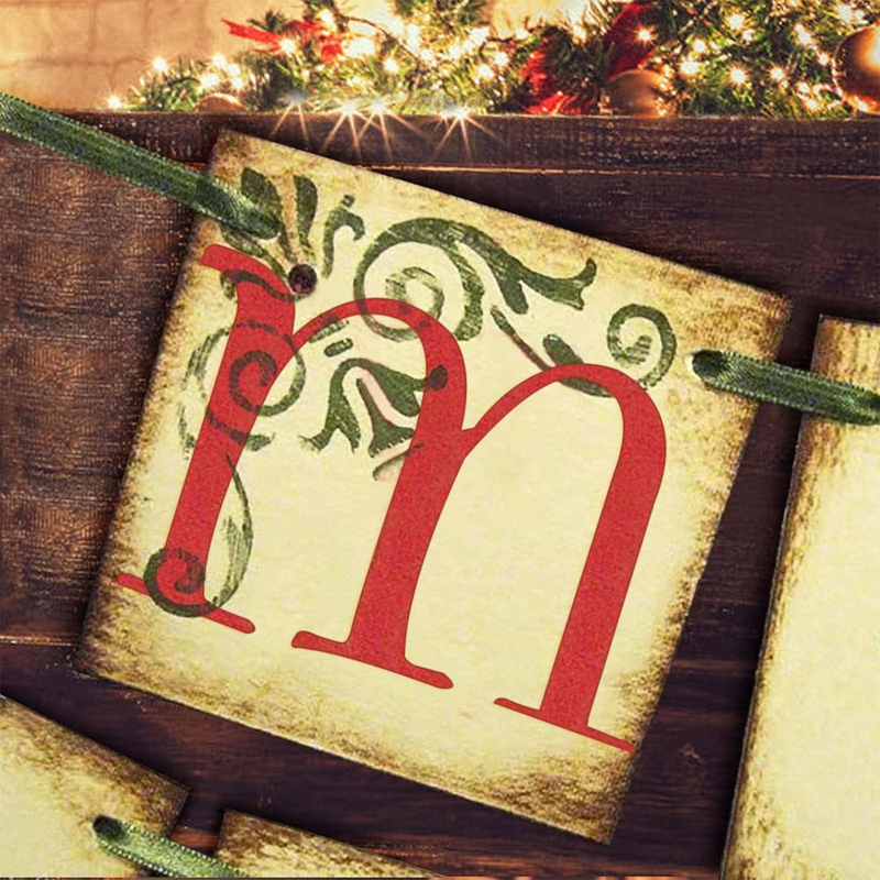 Vintage Retro Style Merry Christmas Banner